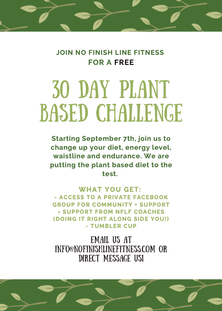 September Plant Based Diet Challenge Flyer